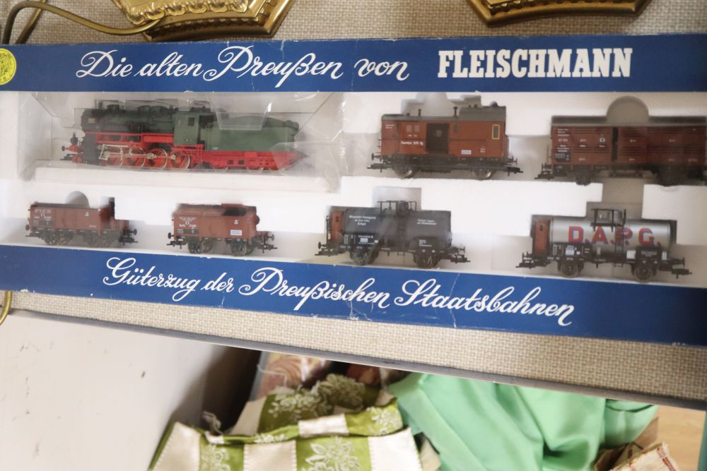 Fleischmann boxed HO train sets: 4881, 4882, 4883 and 4884